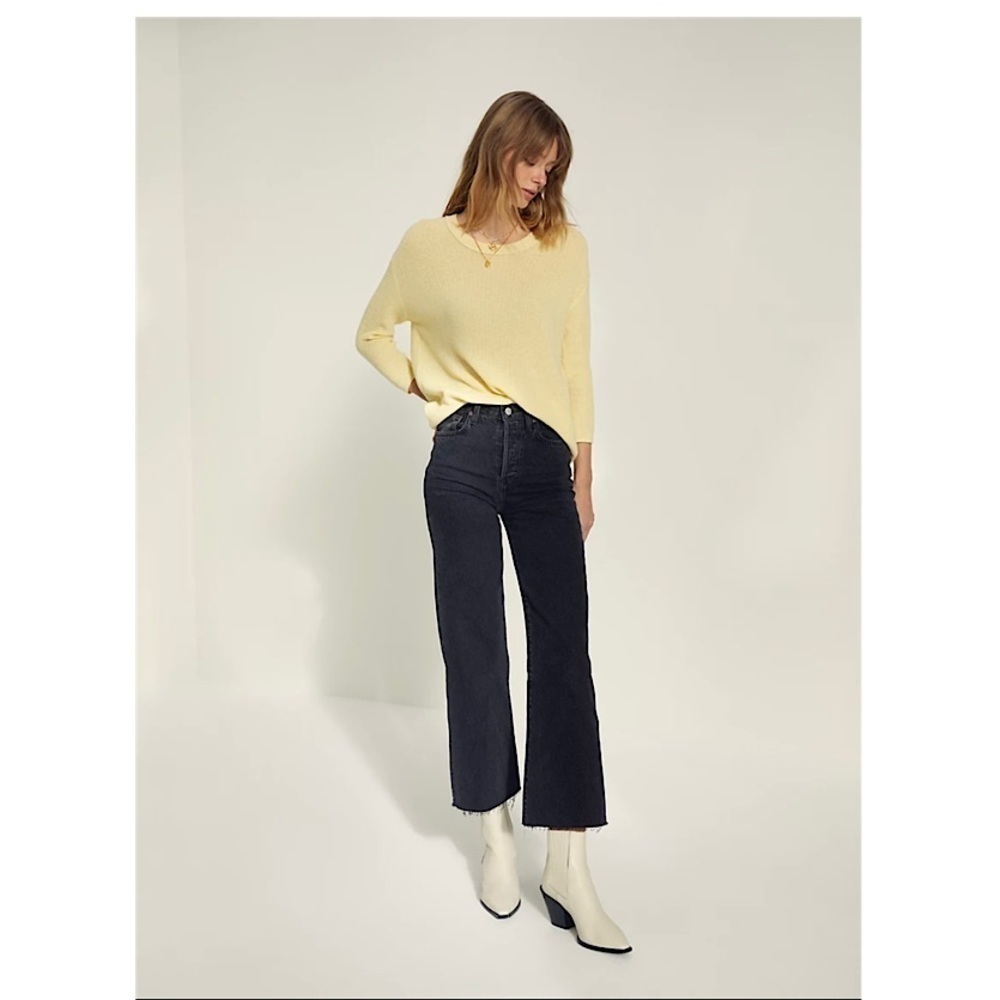 Aritzia-Wilfred Balzac Sweater In Butter Yellow (Size:Small)